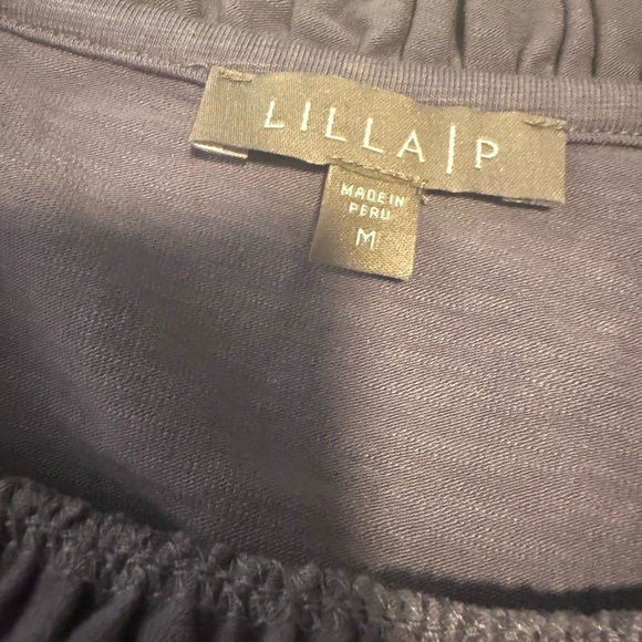 Lilla P Gray Ruffled Asymmetrical Mini Sundress - Picture 4 of 7